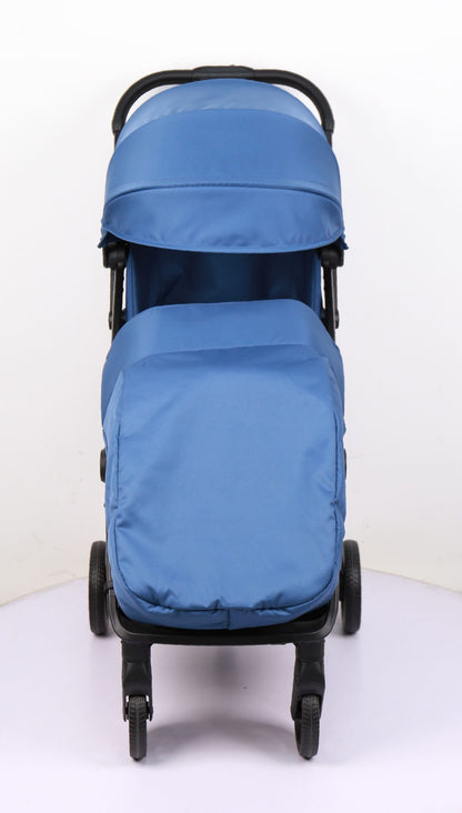 Travel Pram – FlexGo Lightweight Auto Folding Stroller with Booster Seat  (Blue)