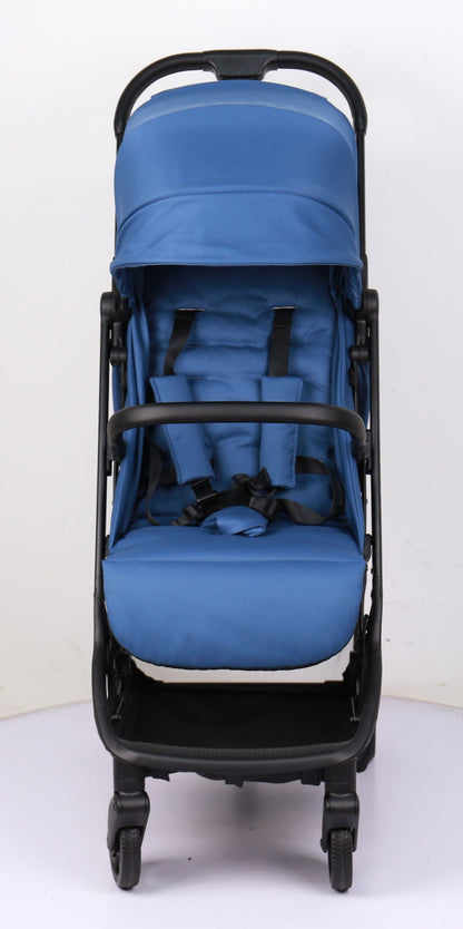 Travel Pram – AirGo Lightweight Stroller with Booster Seat (Blue)
