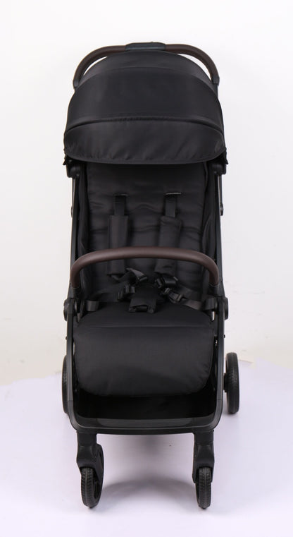 Newborn Pram & Capsule – FlexGo Auto Folding Stroller with Capsule (Black)
