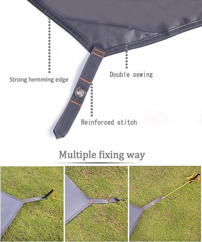 220x260cm Camping Tarp Tent Footprint Waterproof Mat Outdoor Groundsheet