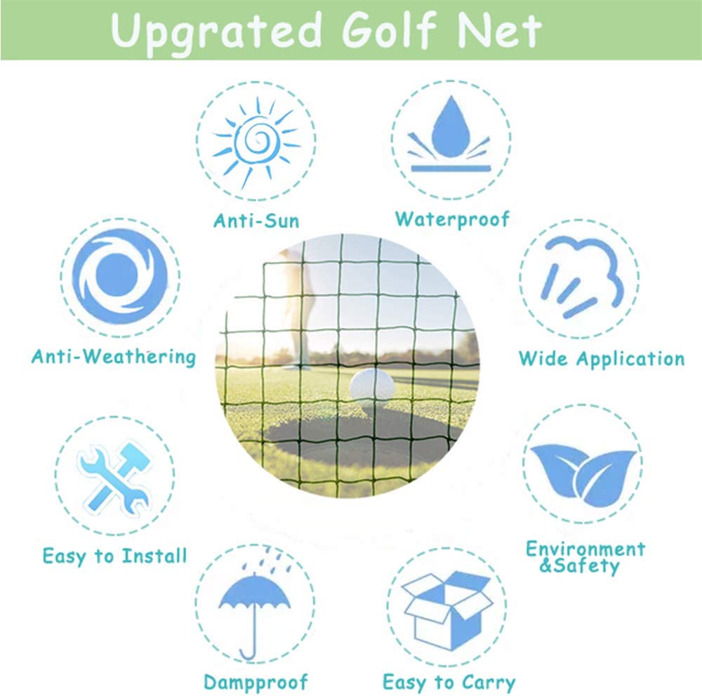 3x3M Golf Practice Net Golf Training Mesh Netting