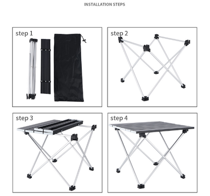 39.5x34.5x32cm Camping Table Foldable