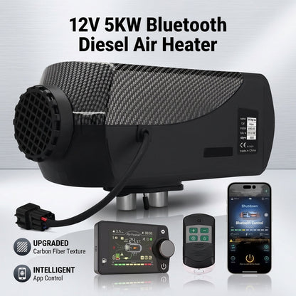 12V 5KW Diesel Air Heater Bluetooth App