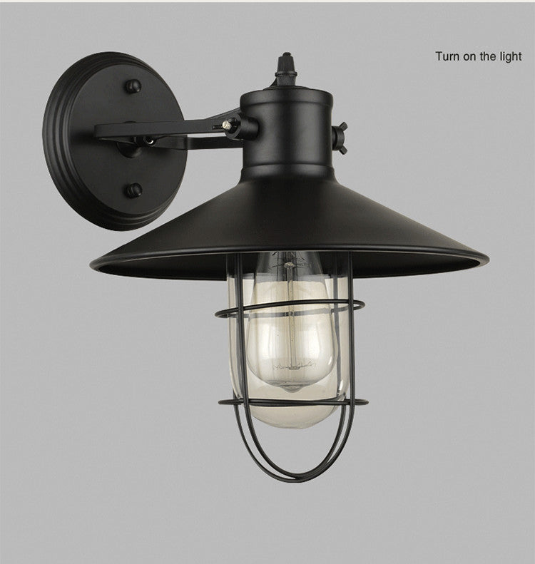 Indoor Wall Lamp Vintage Lighting Kitchen Light Black Wall Sconce - salelink.co.nz
