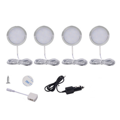 4x 12V LED Down Light Cabin Ceiling Lamp Caravan Camper Trailer Car RV White