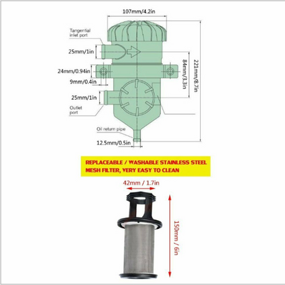 Oil Catch Can Turbo Diesel for Landcruiser Hilux Navara D40 Patrol GU ZD30 4WD