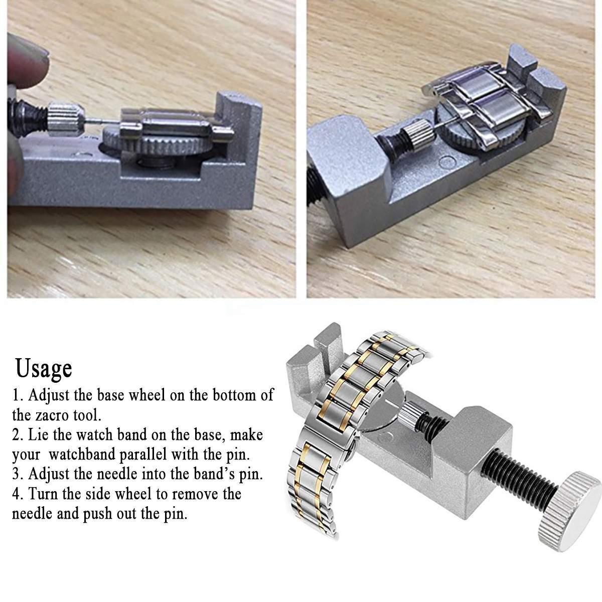 506pcs Watch Repair Tool Kit Back Case Opener Remover Spring Pin Bars Watchmaker