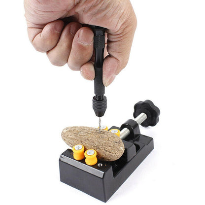 20pcs Mini Hand Drill Vise Twist Bits Pin Hand Precision Woodworking Set Rotary Tools