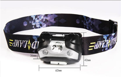 LED Head Torch Fishing Headlight Headlamp Motion Sensor - salelink.co.nz