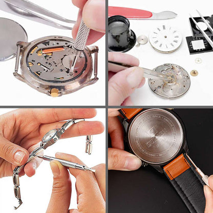 506pcs Watch Repair Tool Kit Back Case Opener Remover Spring Pin Bars Watchmaker