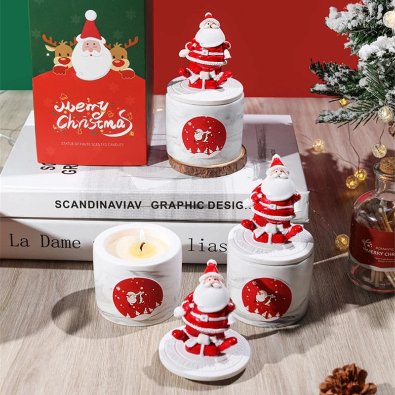 Christmas Scented Candles Gift Set Sage and Sea Salt