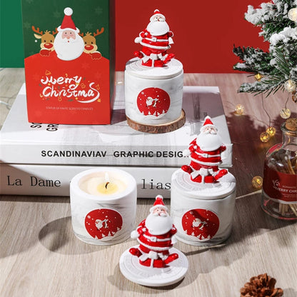 Christmas Scented Candles Gift Set Sage and Sea Salt