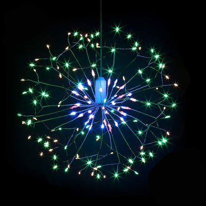 198 LED Hanging Starburst Firework Fairy String Light Lamp Party Xmas Decro - salelink.co.nz