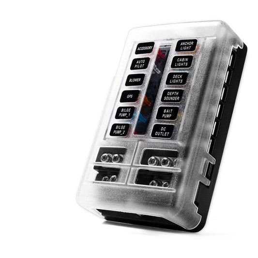 12 Way Fuse Block Blade Fuse Box Holder
