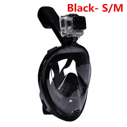 Black - S/M Snorkeling Snorkel Mask