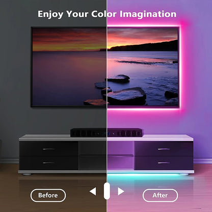 RGB LED Strip Lights with App Control – USB Colour Changing Light Strip