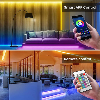 RGB LED Strip Lights with App Control – USB Colour Changing Light Strip