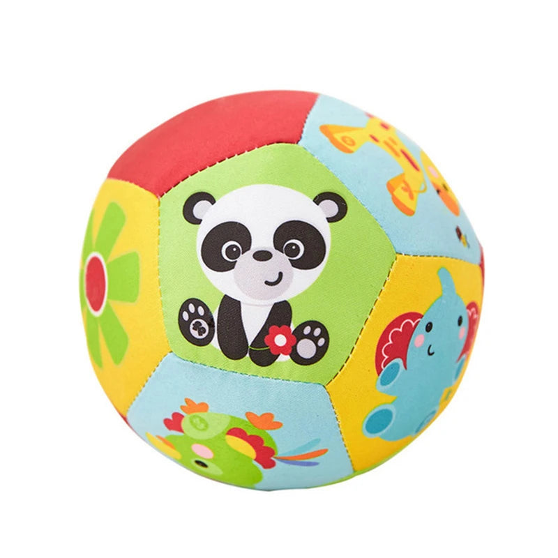 Baby Sensory Rattle Ball – Soft Plush Grasp & Activity Toy (0–12 Months)
