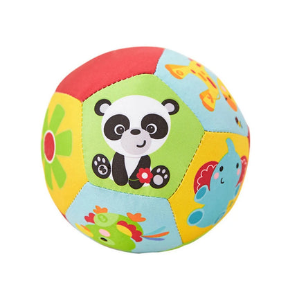 Baby Sensory Rattle Ball – Soft Plush Grasp & Activity Toy (0–12 Months)