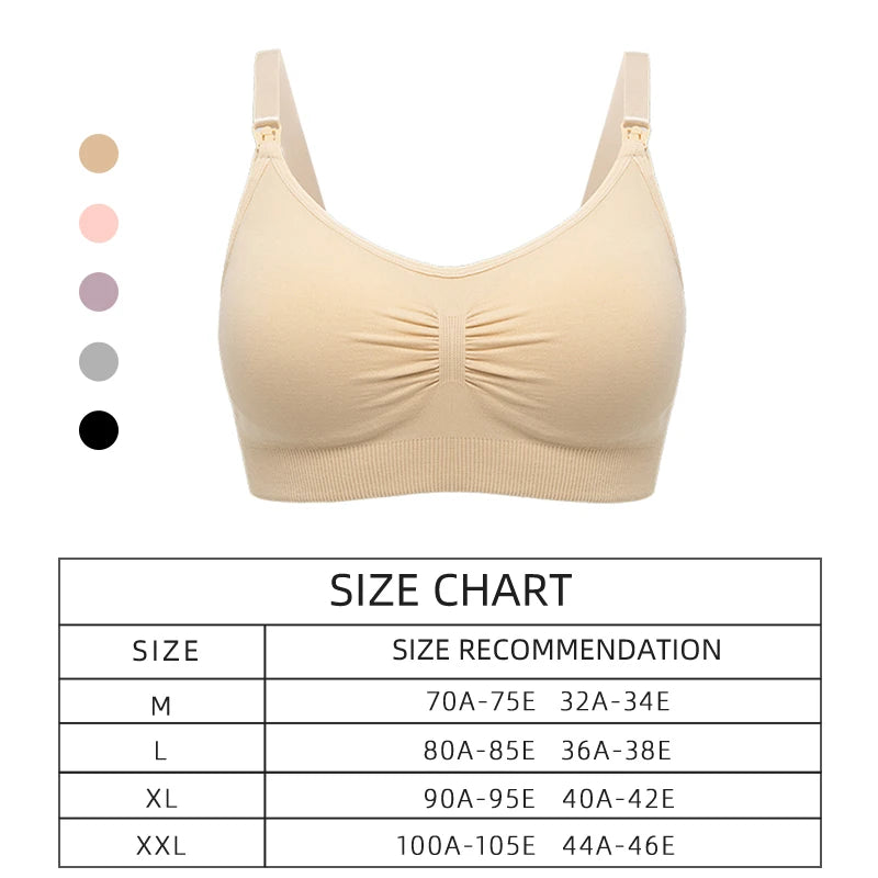 Maternity Nursing Bra – Seamless, Wireless & Comfortable Fit