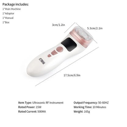 Mini EMS & RF Facial Massager – Multi-Function Skin Care Device for Face, Neck & Jawline