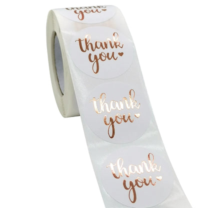 Thank You Stickers – Round Packaging & Gift Sealing Labels