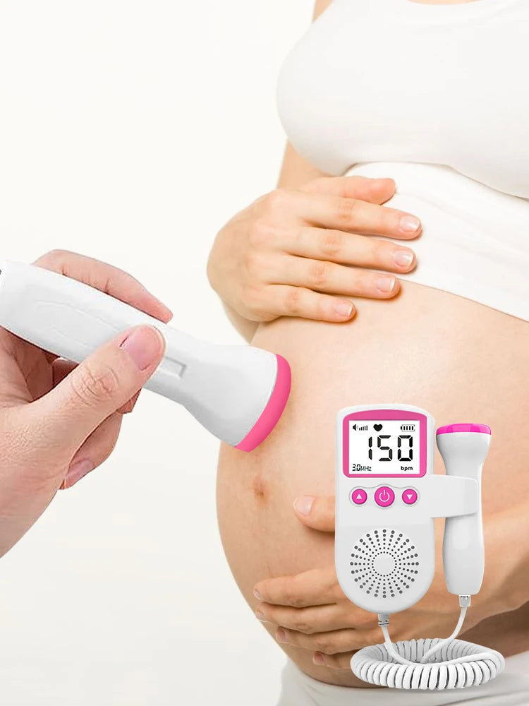 Fetal Doppler Baby Heart Monitor – LCD Display Pregnancy Heartbeat Detector