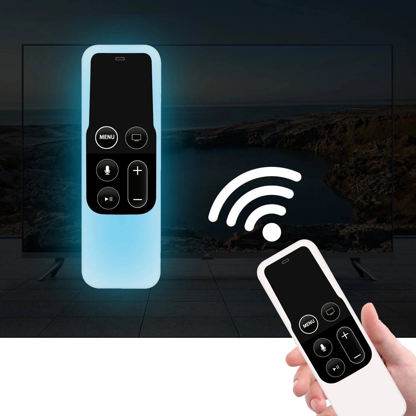 Silicone Protective Cover for Apple TV 4 Remote (8 colours available)