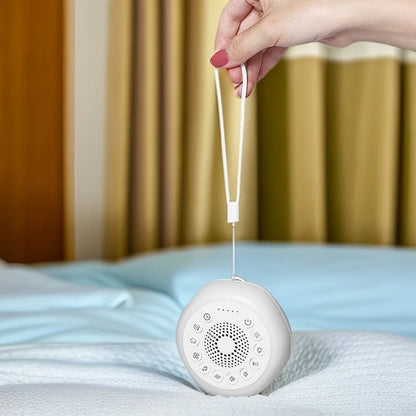 Portable White Noise Machine with Colourful Night Light & Soothing Sounds