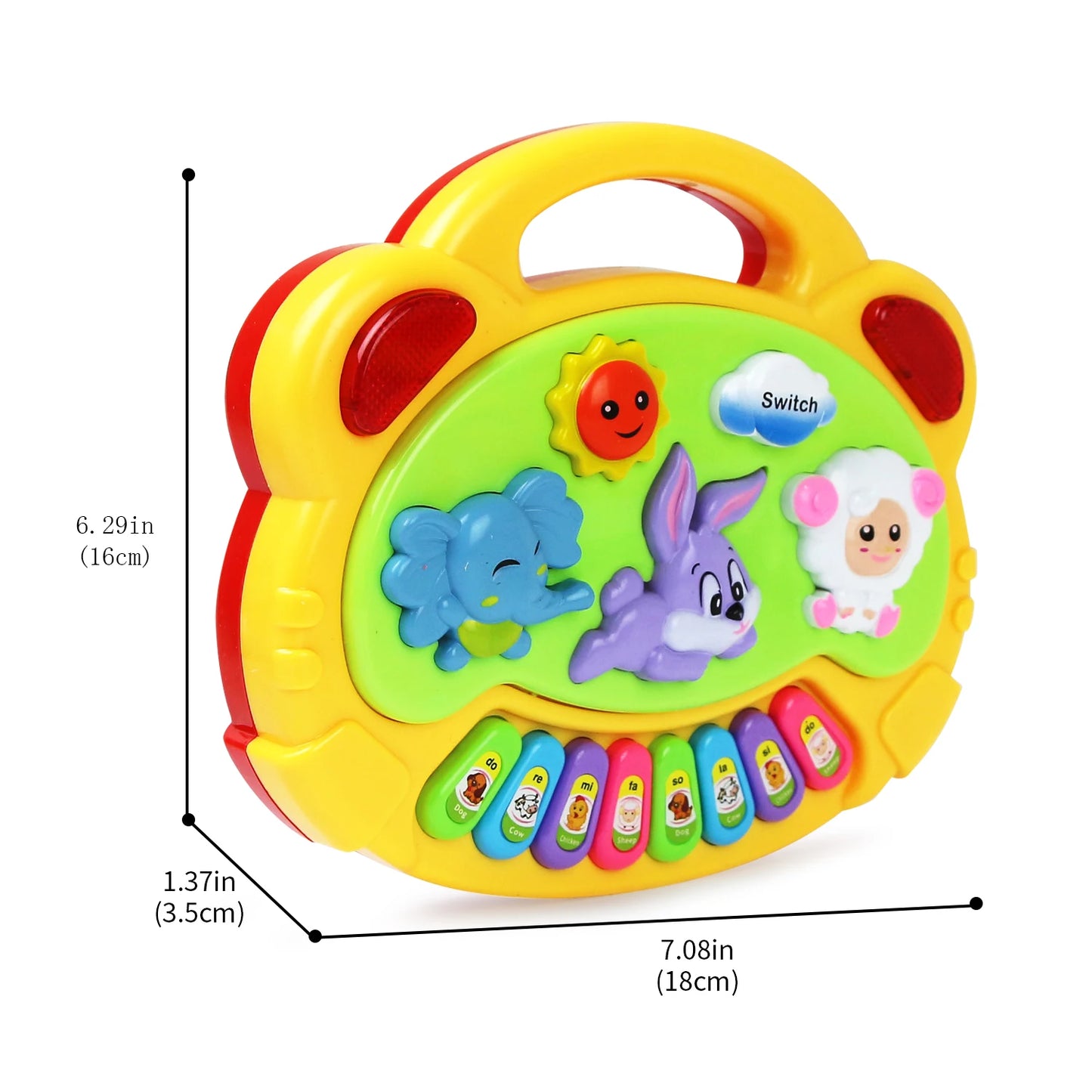 Kids Learning Piano Toy – Musical Keyboard with Animal Sounds & Lights