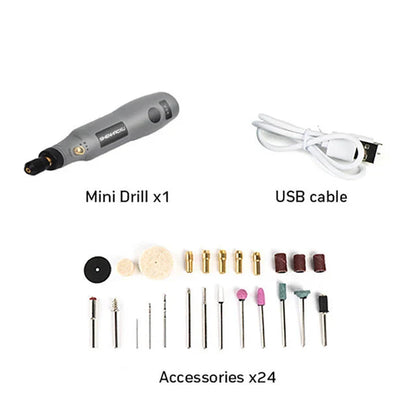 Mini Cordless Electric Drill & Grinder Set