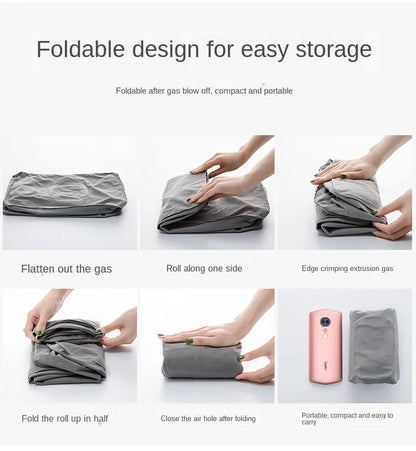 Inflatable Travel Footrest Pillow – Adjustable Airplane, Car & Bus Leg Rest