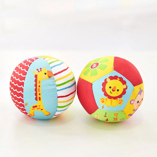 Baby Sensory Rattle Ball – Soft Plush Grasp & Activity Toy (0–12 Months)