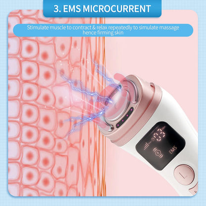 Mini EMS & RF Facial Massager – Multi-Function Skin Care Device for Face, Neck & Jawline
