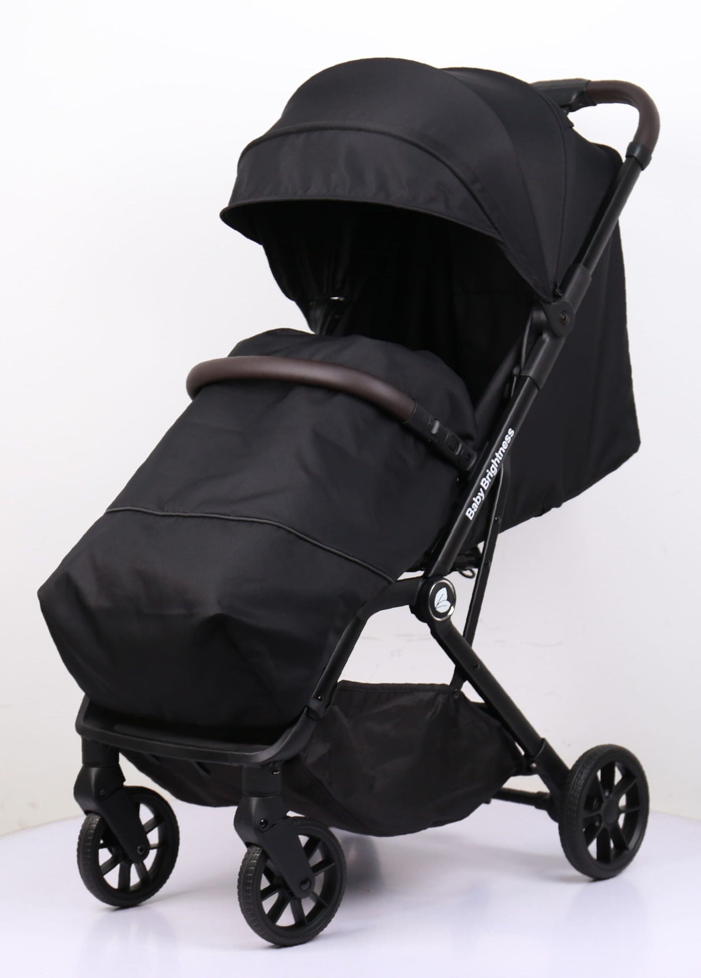 Travel Pram – SwiftGo Lightweight Stroller with Booster Seat (Black)
