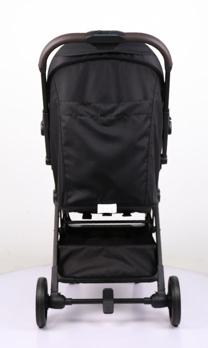 Newborn Pram & Capsule – FlexGo Auto Folding Stroller with Capsule + ISOFIX Base (Black)