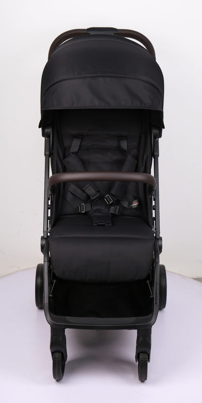 Newborn Pram & Capsule – SwiftGo Lightweight Compact Stroller with Capsule + Rotating ISOFIX Base (Black)