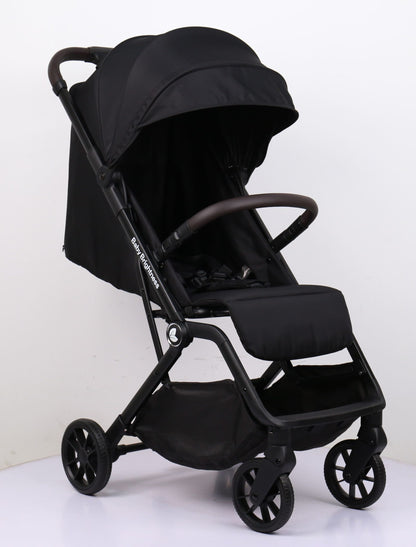 Travel Pram – SwiftGo Lightweight Stroller with Booster Seat (Black)