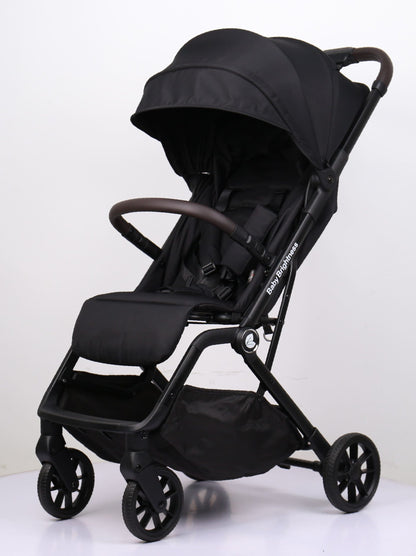Newborn Pram & Capsule – SwiftGo Lightweight Compact Stroller with Capsule + Rotating ISOFIX Base (Black)