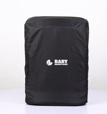 Baby Brightness AirGo Lightweight Compact Travel Pram and Portable ISOFIX Travel Booster Car Seat Black