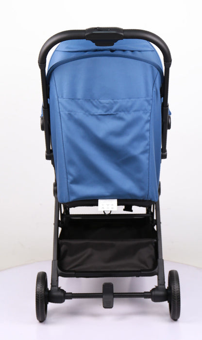 Travel Pram – FlexGo Lightweight Auto Folding Stroller with Booster Seat  (Blue)