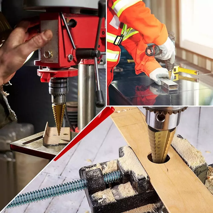 3pcs Step Drill Bit Set