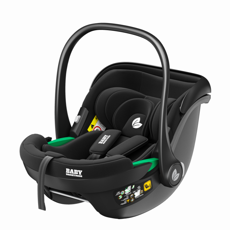 Newborn Pram & Capsule – FlexGo Auto Folding Stroller with Capsule (Black)