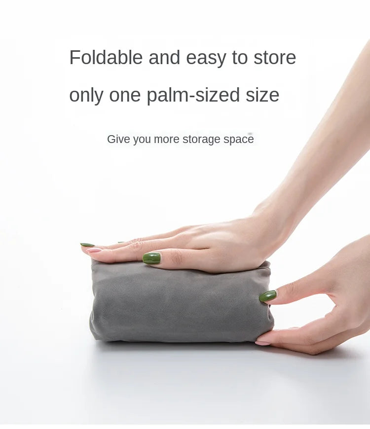 Inflatable Travel Footrest Pillow – Adjustable Airplane, Car & Bus Leg Rest