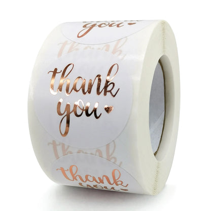Thank You Stickers – Round Packaging & Gift Sealing Labels