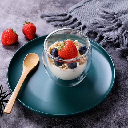 Double-Wall Glass Espresso Cup – Handmade Insulated Coffee & Tea Mug