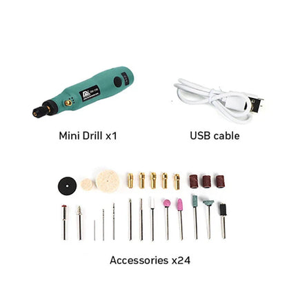 Mini Cordless Electric Drill & Grinder Set