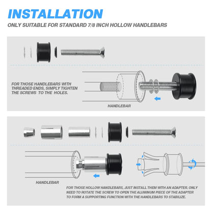 Motorcycle Bar End Mirrors Motorbike Rearview Mirror