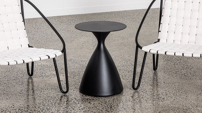 HOURGLASS ALUMINIUM SIDE TABLE