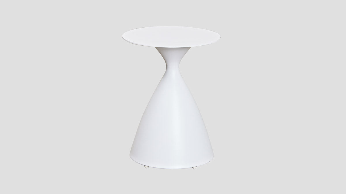 HOURGLASS ALUMINIUM SIDE TABLE